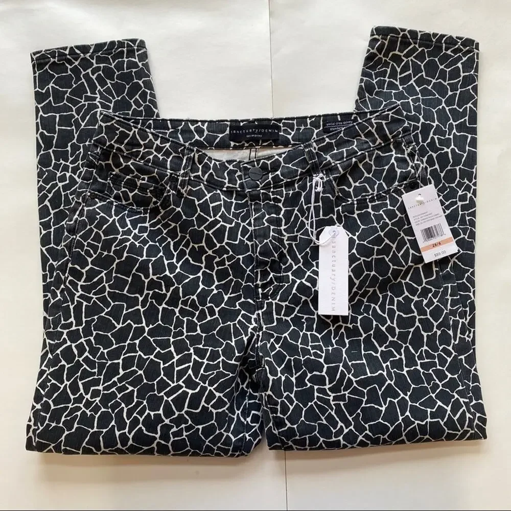 NWT Sanctuary Denim Jeans‎ Crop Skinny Giraffe - Picture 2 of 7